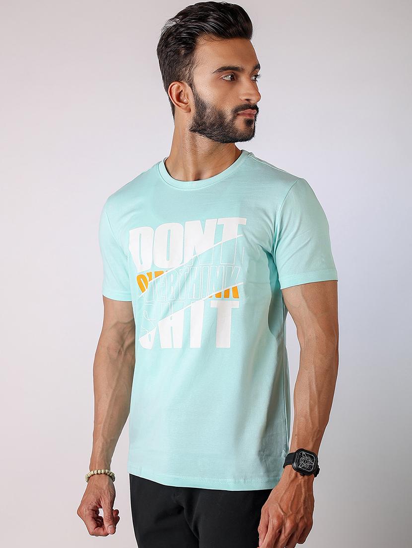 men front print round neck regular fit t-shirt - 21934733 - Standard Image - 3