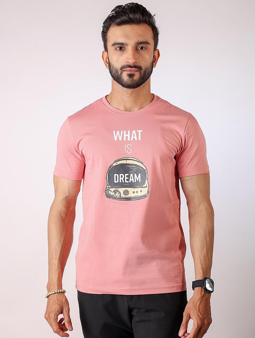 men front print round neck regular fit t-shirt - 21934741 -  Zoom Image - 0
