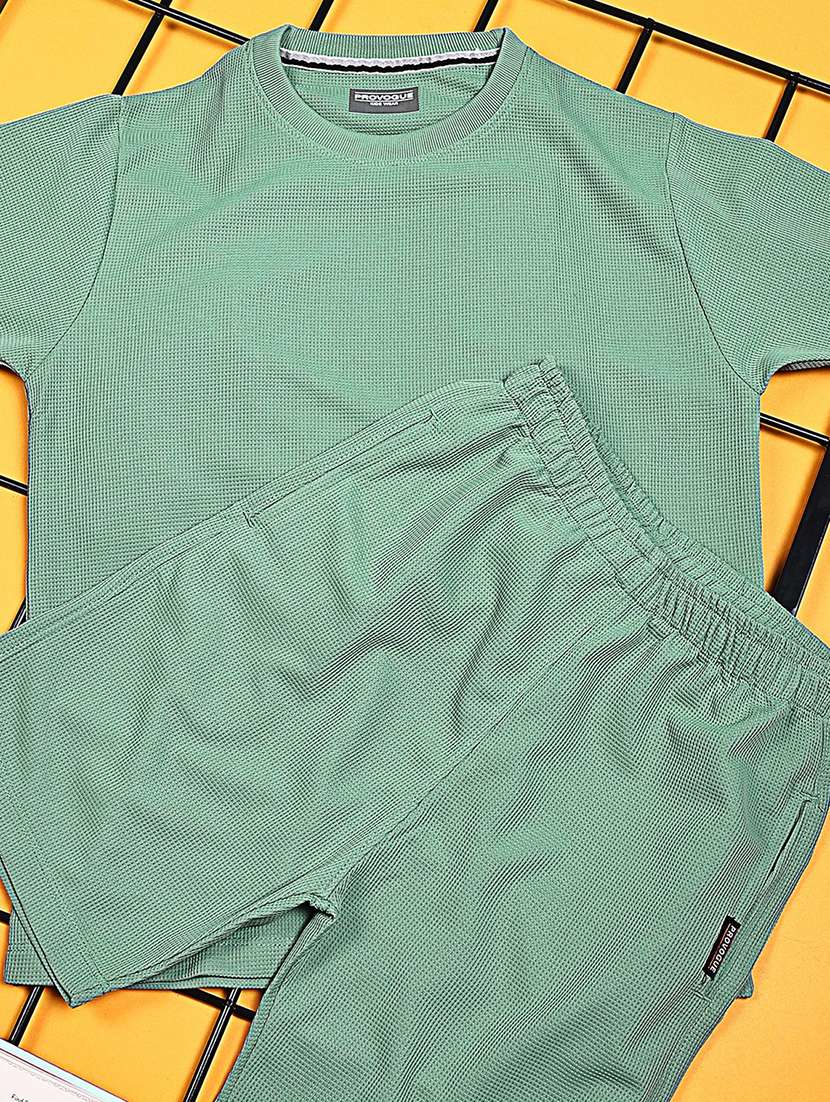 boys solid shirt & shorts co-ords set - 21934751 - Standard Image - 3