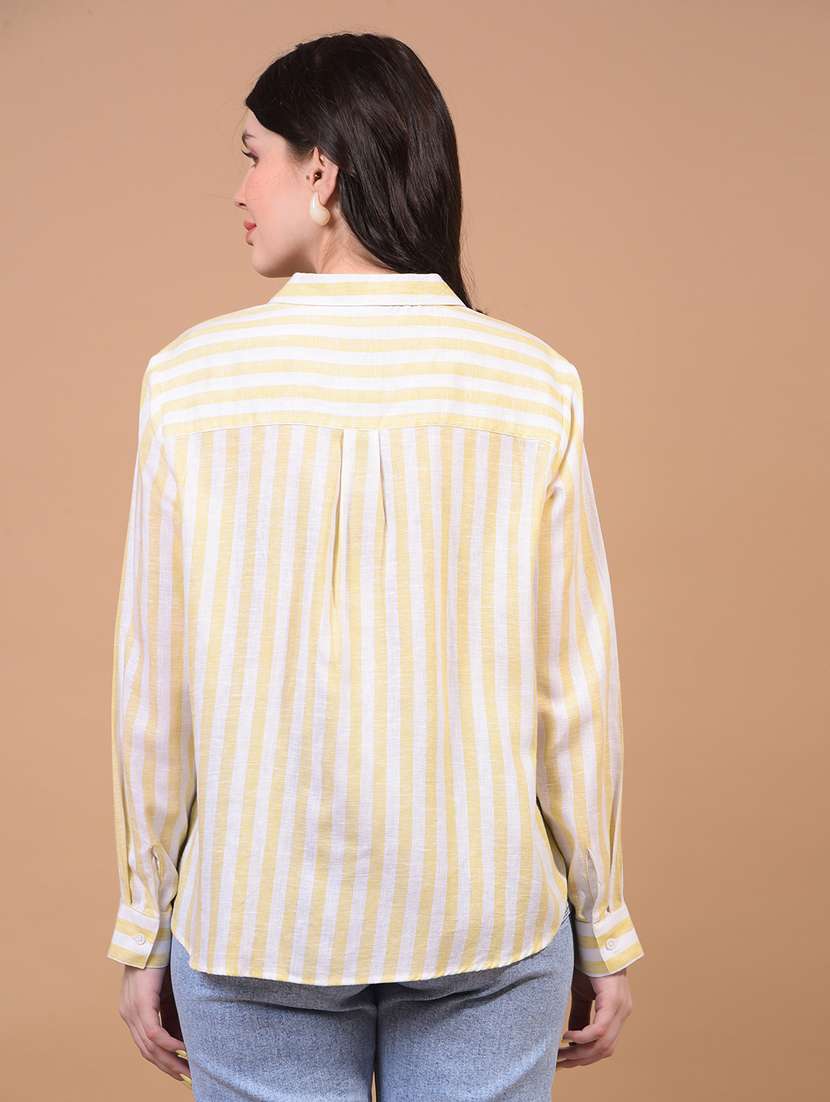women striped long sleeves regular shirt - 21934776 -  Standard Image - 3