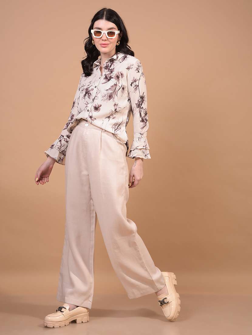 women floral printed collared regular shirt - 21934781 -  Standard Image - 5