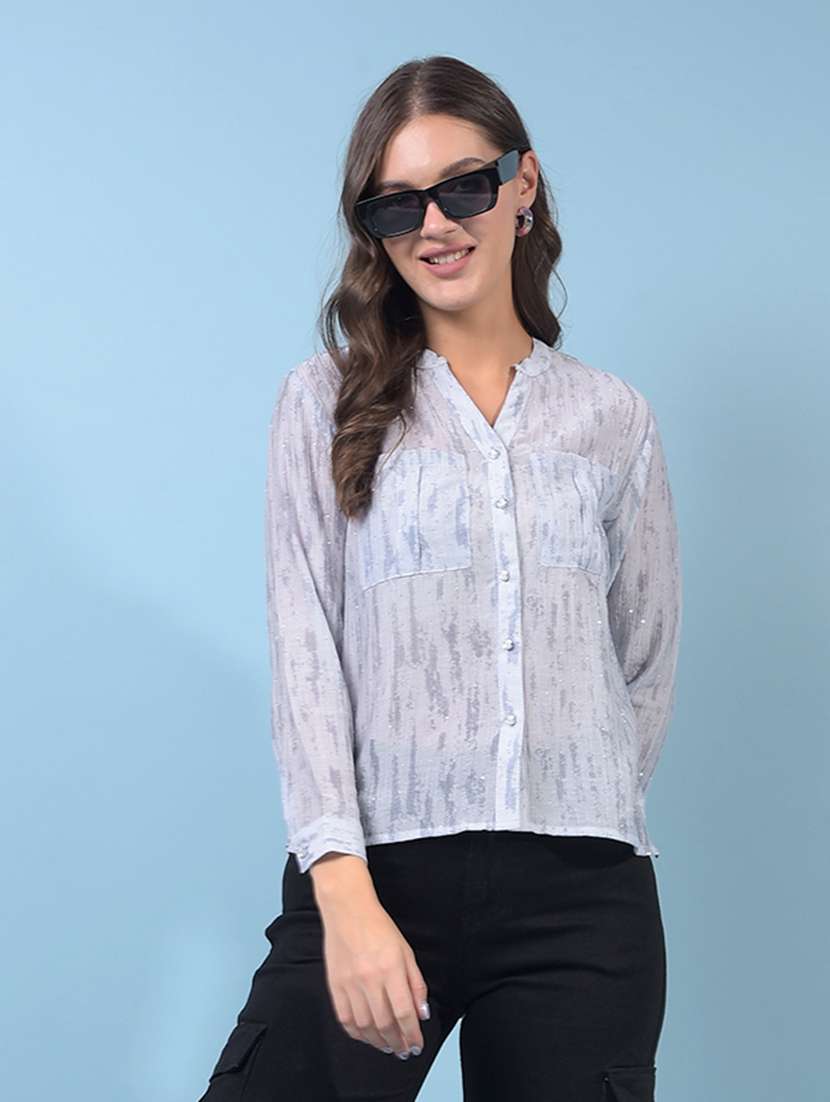 women printed long sleeve regular shirt - 21934788 - Zoom Image - 0