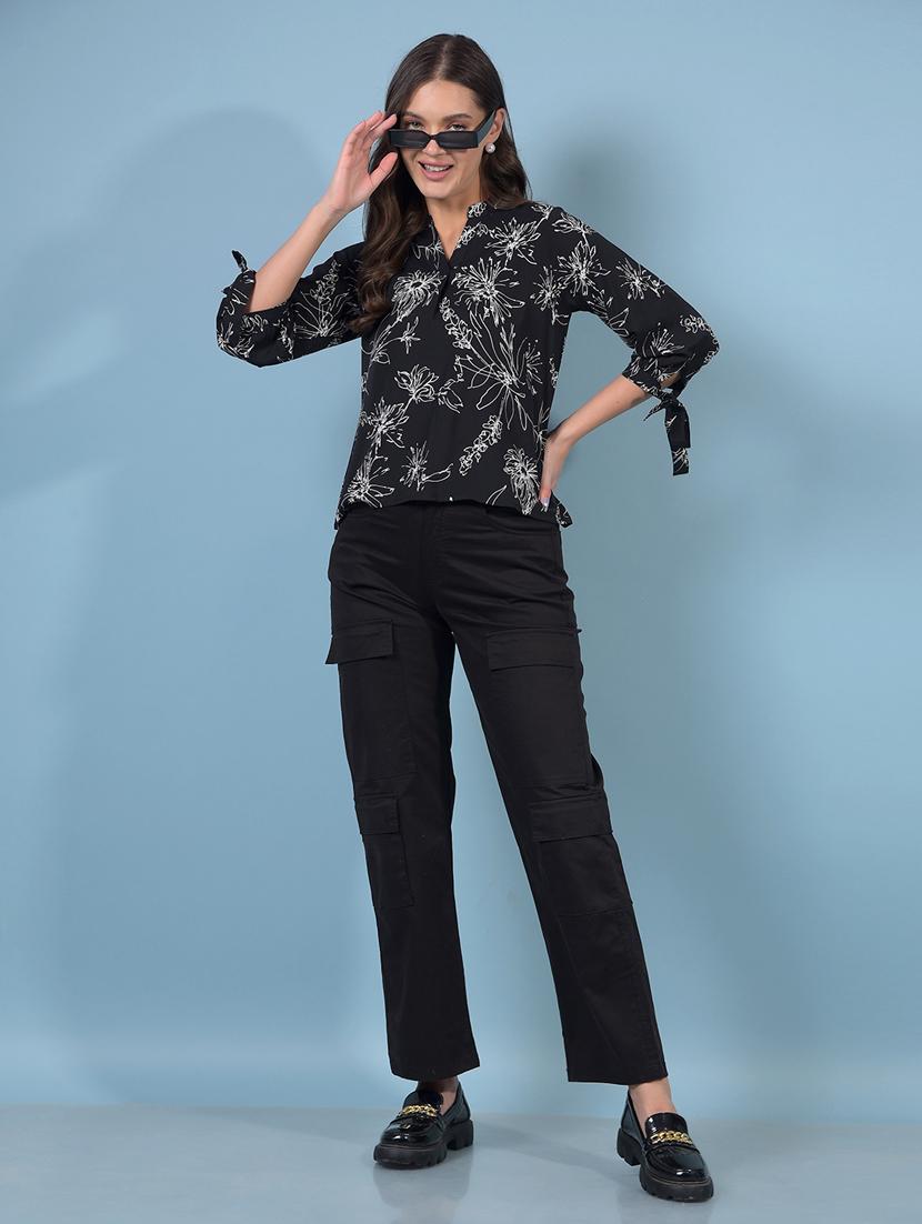 women floral print three quarter sleeve regular top - 21934846 - Standard Image - 5