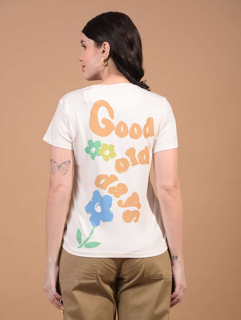 women printed short sleeve regular fit t-shirt - 21934862 -  Standard Image - 3
