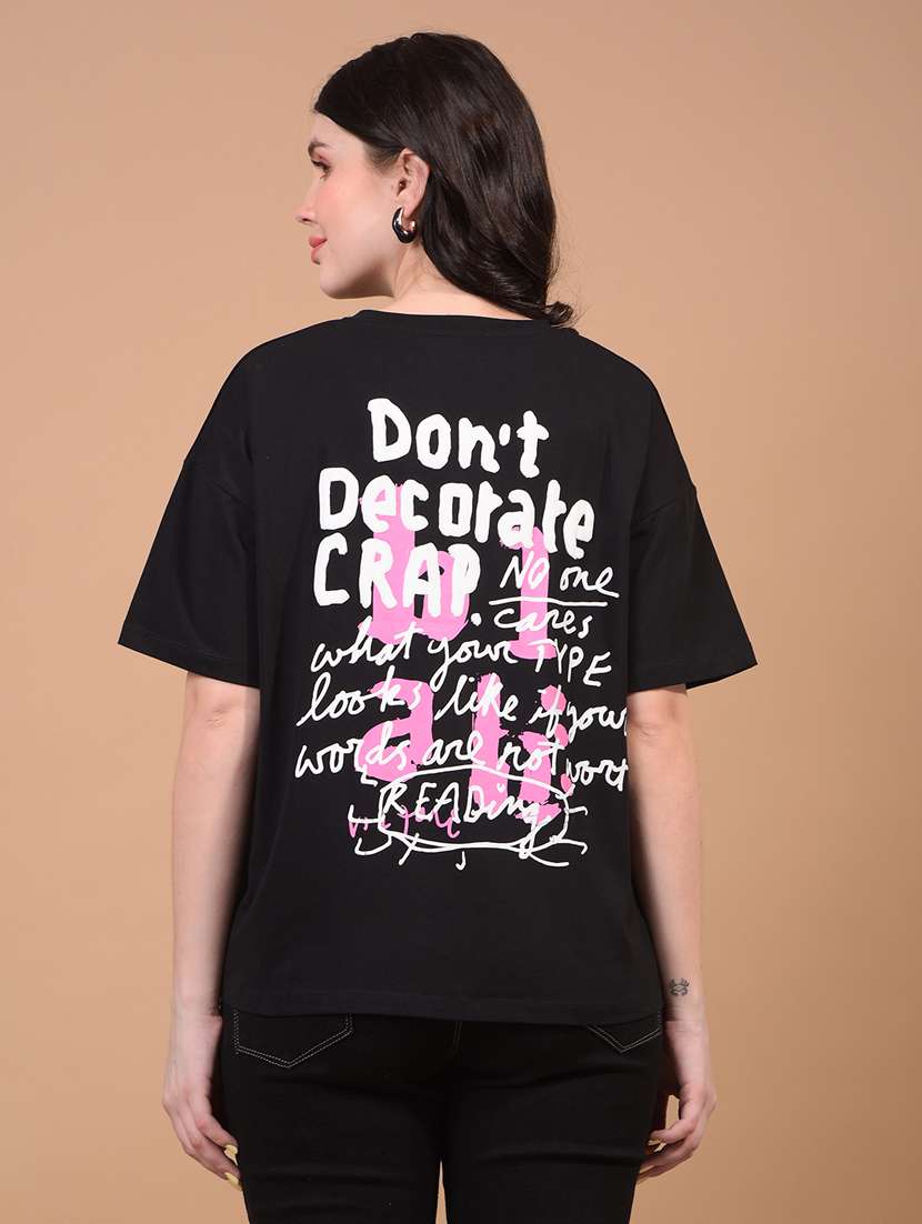 women printed short sleeve loose fit t-shirt - 21934864 -  Standard Image - 3