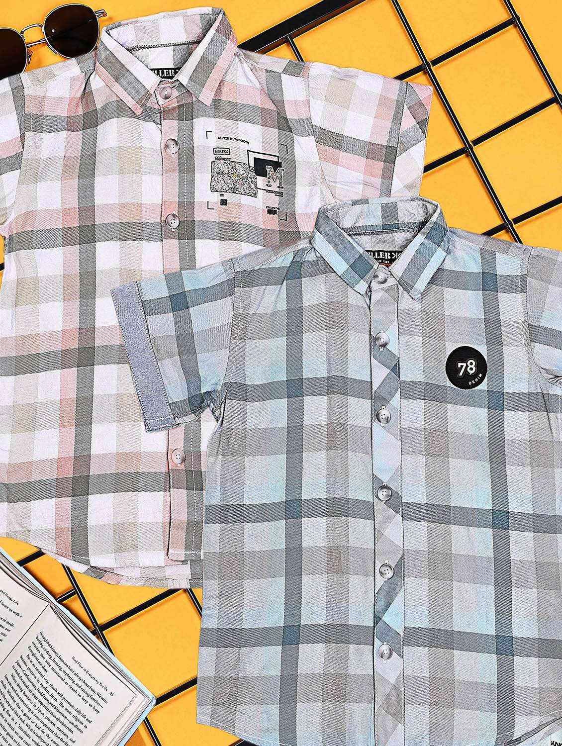 multi colored cotton shirt - 21934929 -  Zoom Image - 0