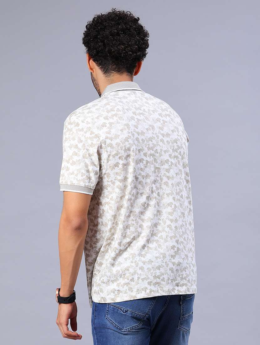men printed short sleeve regular fit polo t-shirt - 21935210 -  Standard Image - 3