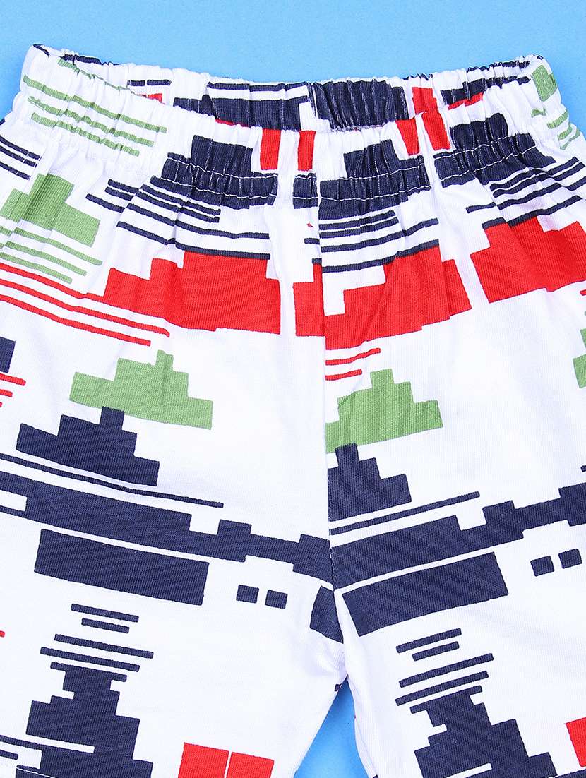 boys printed t-shirt & shorts twin set - 21935407 -  Standard Image - 3