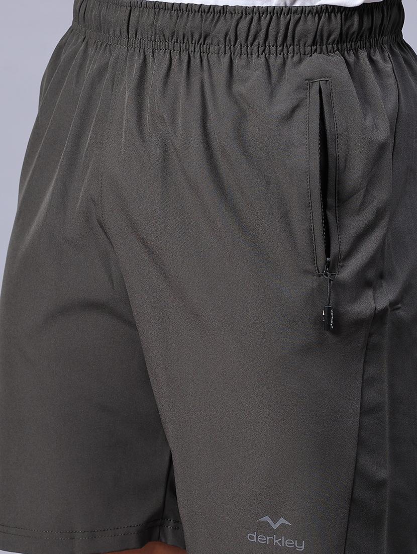 men solid mid rise regular fit shorts - 21935436 - Standard Image - 5
