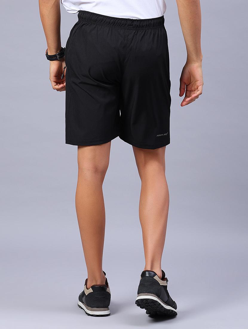 men solid mid rise regular fit shorts - 21935437 - Standard Image - 3