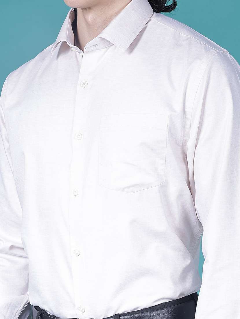 men solid collared long sleeve formal shirt - 21935453 -  Standard Image - 5