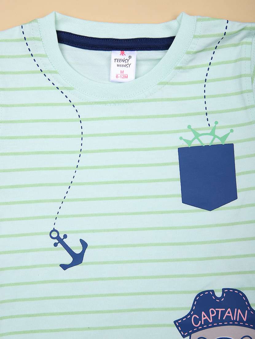boys printed t-shirt & shorts twin set - 21935467 -  Standard Image - 3