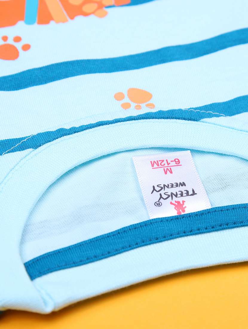 boys printed t-shirt & shorts twin set - 21935478 -  Standard Image - 5