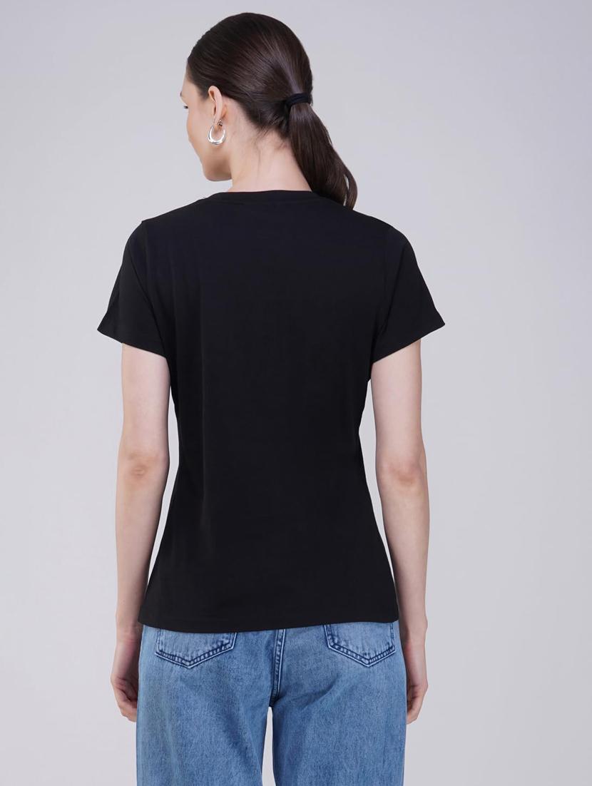 women printed short sleeve regular fit t-shirt - 21935494 - Standard Image - 3