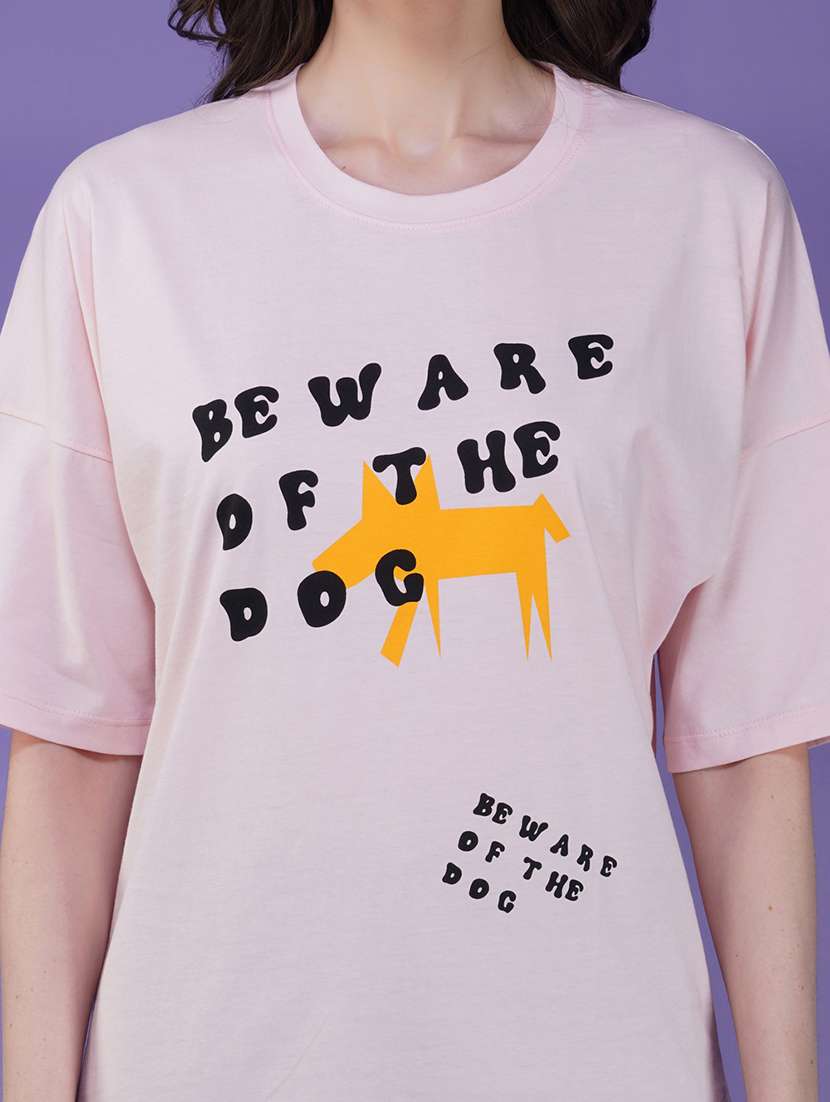 women printed short sleeve loose fit t-shirt - 21935499 -  Standard Image - 5