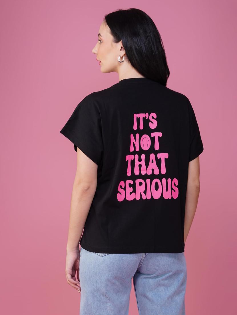 women printed short sleeve loose fit t-shirt - 21935502 - Standard Image - 3