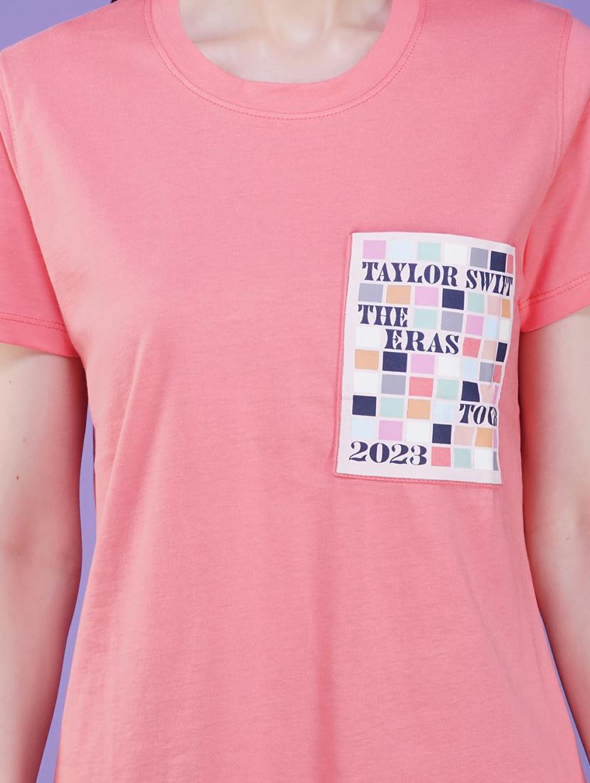 women printed short sleeve regular fit t-shirt - 21935508 - Standard Image - 5