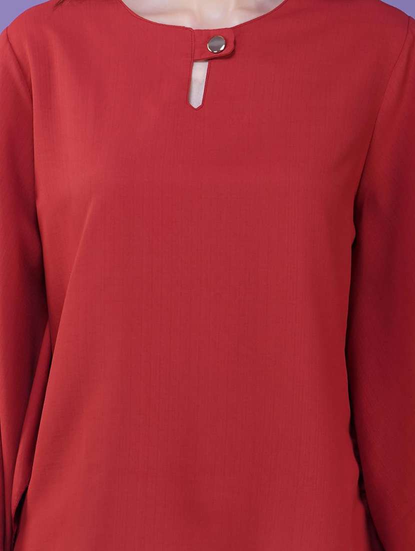 women solid flared sleeve regular top - 21935525 -  Standard Image - 5