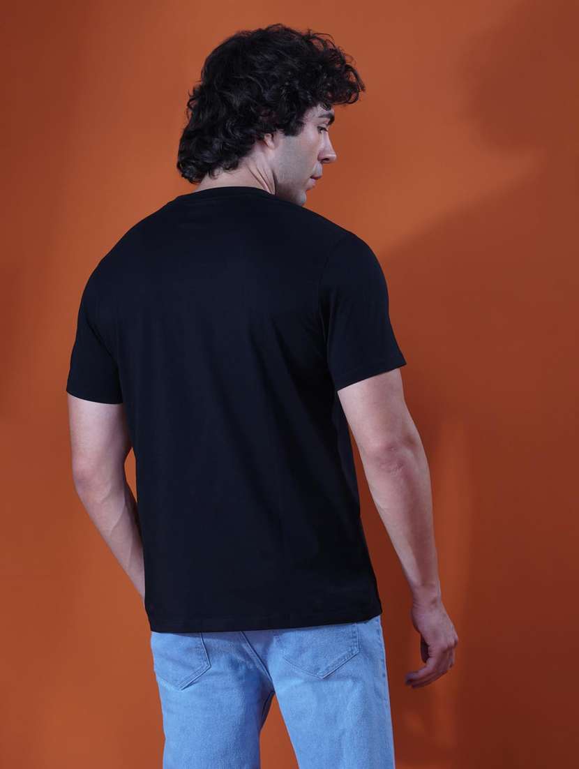 men printed short sleeve regular fit t-shirt - 21935534 -  Standard Image - 3