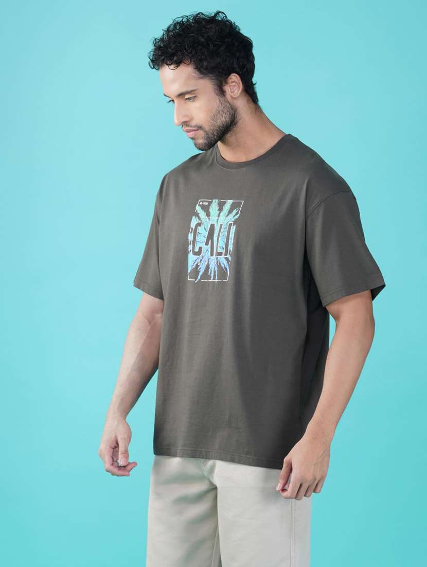 men printed short sleeve loose fit t-shirt - 21935535 -  Standard Image - 3