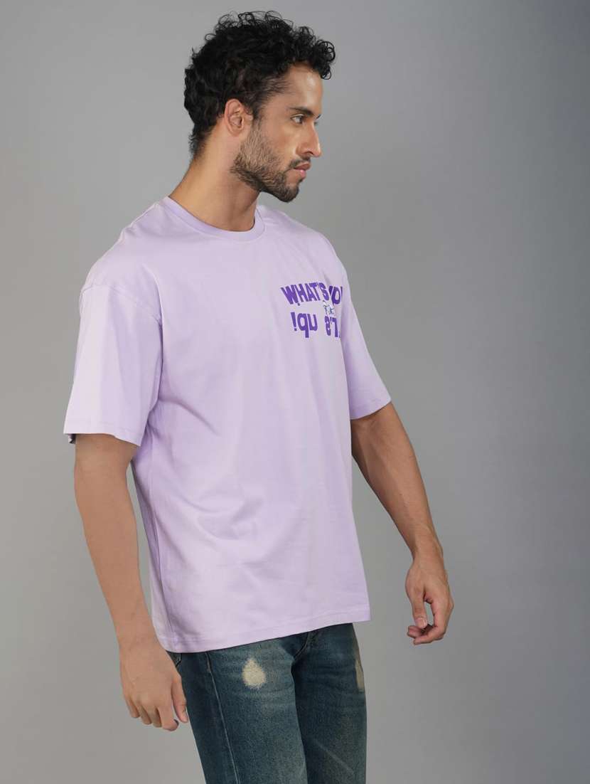 men printed short sleeve loose fit t-shirt - 21935543 -  Standard Image - 3