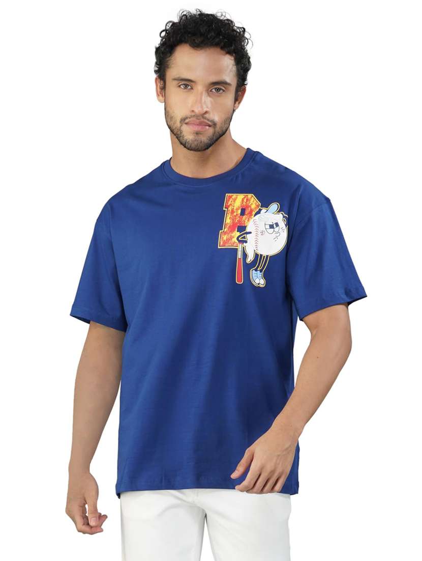 men printed short sleeve loose fit t-shirt - 21935549 -  Standard Image - 3