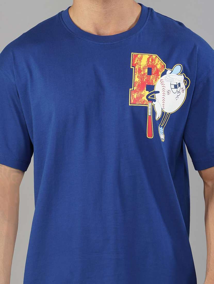 men printed short sleeve loose fit t-shirt - 21935549 -  Standard Image - 5