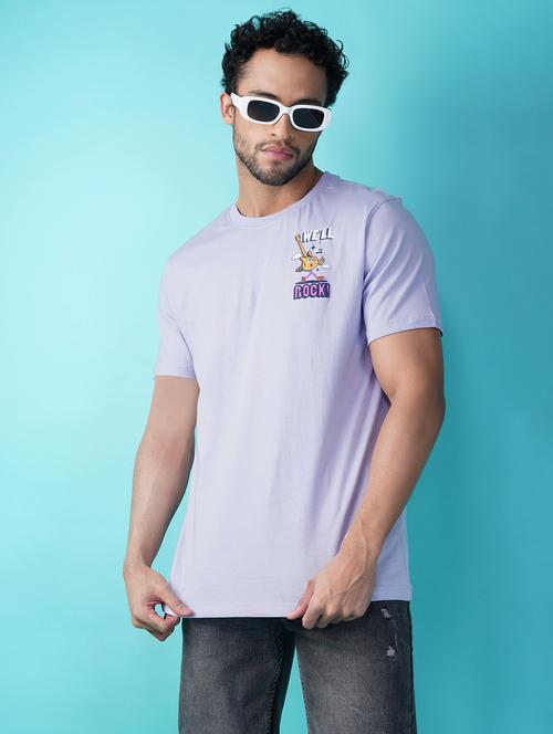 men printed short sleeve regular fit t-shirt - 21935552 - Standard Image - 0