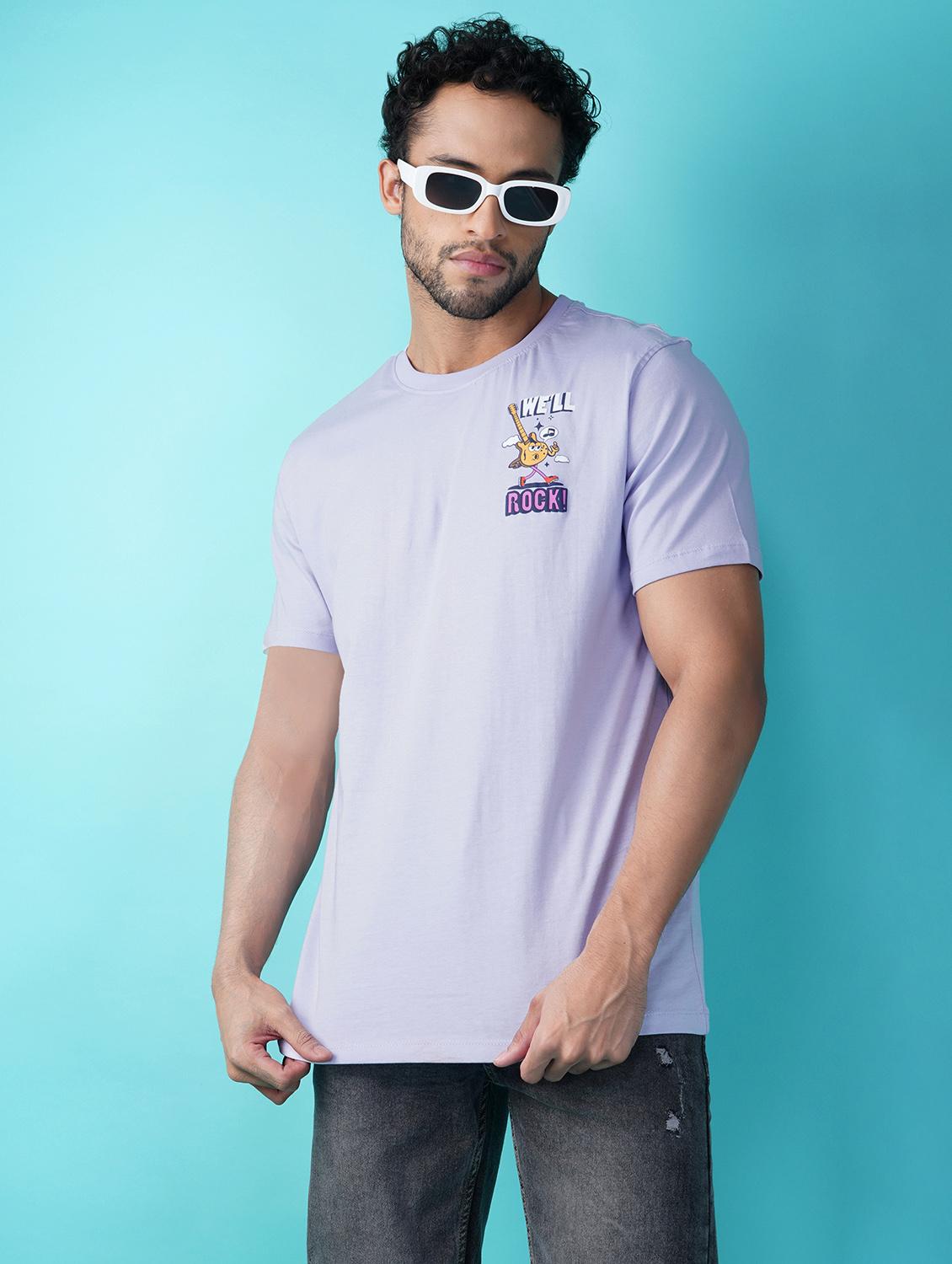 men printed short sleeve regular fit t-shirt - 21935552 - Zoom Image - 0