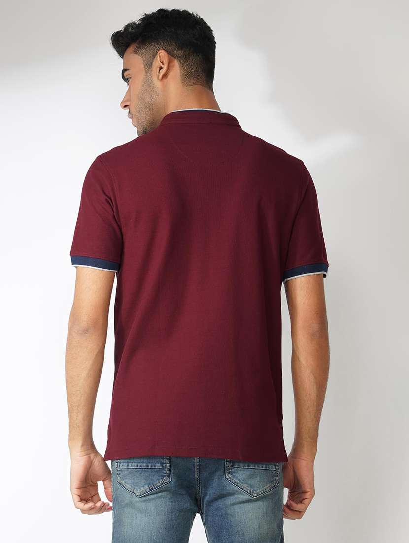 men solid short sleeve regular fit t-shirt - 21935562 - Standard Image - 3