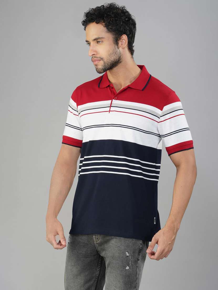 men color blocked short sleeve regular fit t-shirt