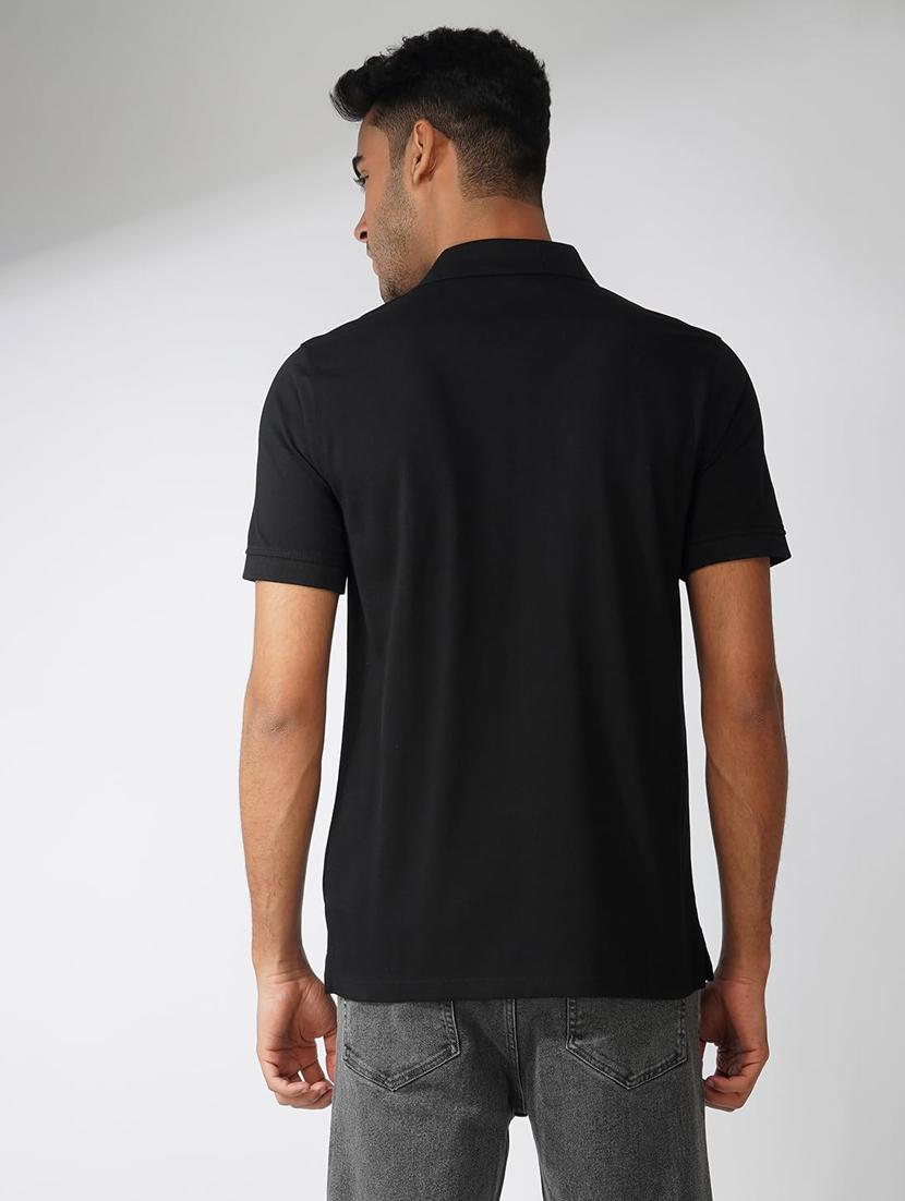 men solid short sleeve regular fit polo t-shirt - 21935581 - Standard Image - 3