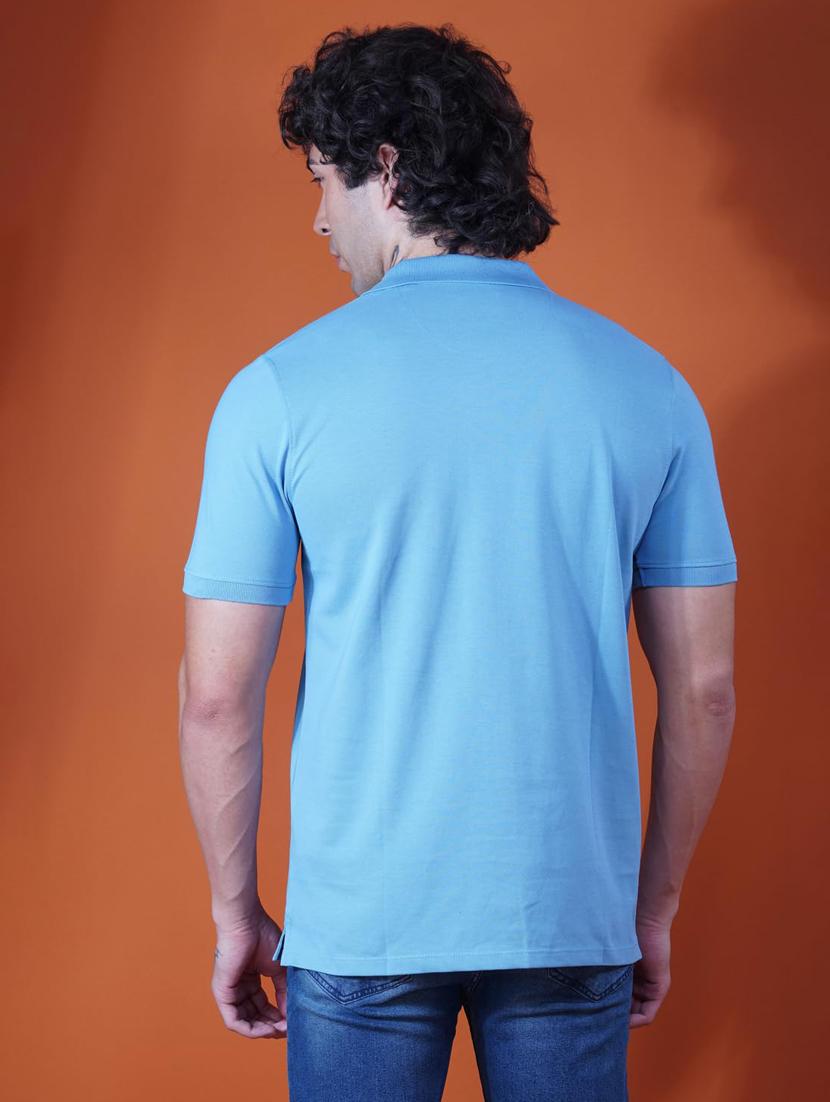 men solid short sleeve regular fit polo t-shirt - 21935585 - Standard Image - 3