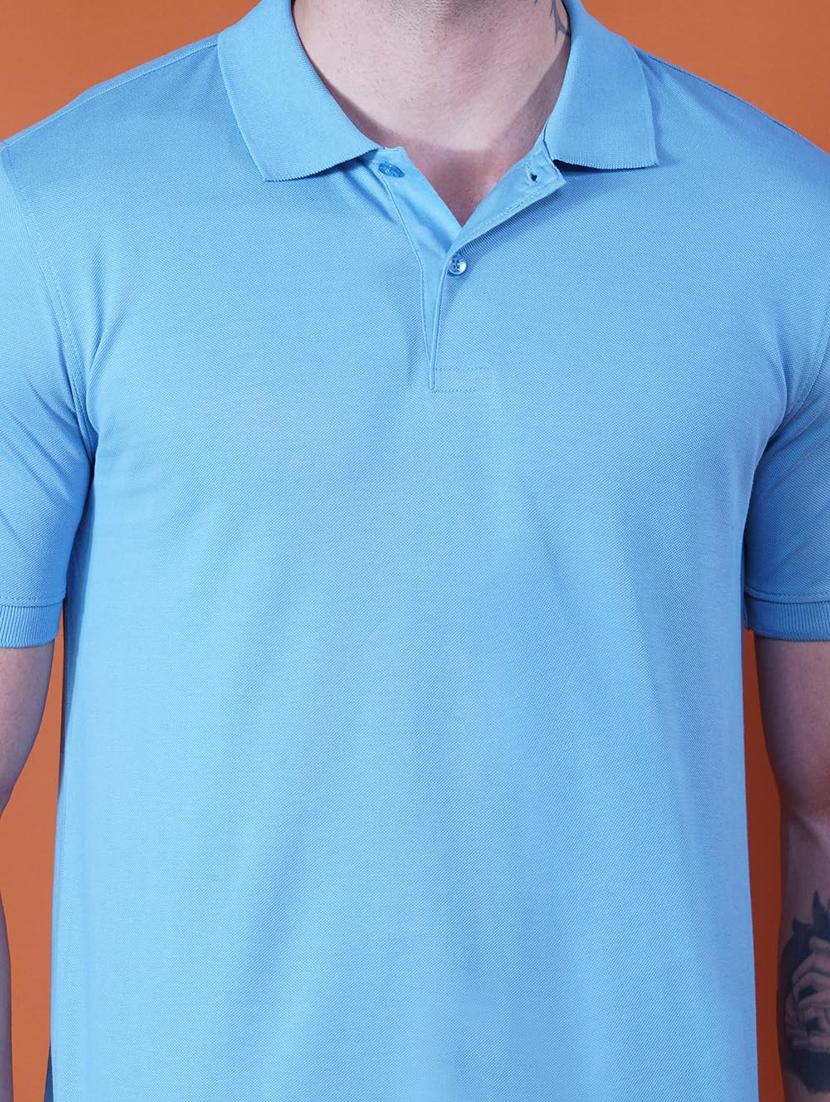 men solid short sleeve regular fit polo t-shirt - 21935585 - Standard Image - 5
