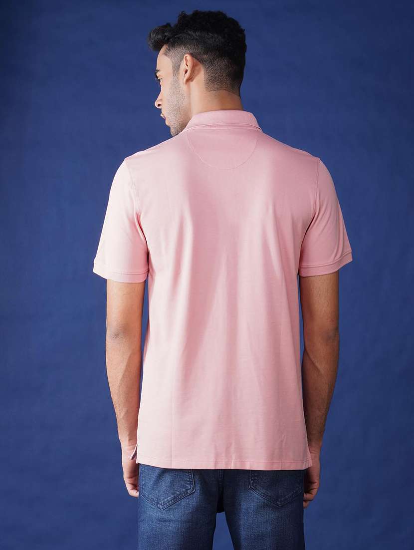 men solid short sleeve regular fit polo t-shirt - 21935591 -  Standard Image - 3