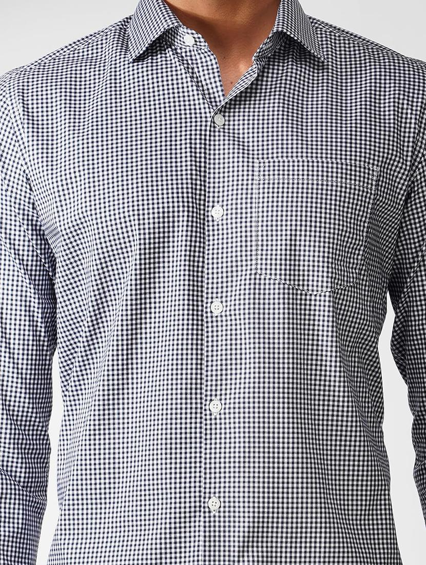 men checkered collared long sleeve regular fit shirt - 21935615 - Standard Image - 5