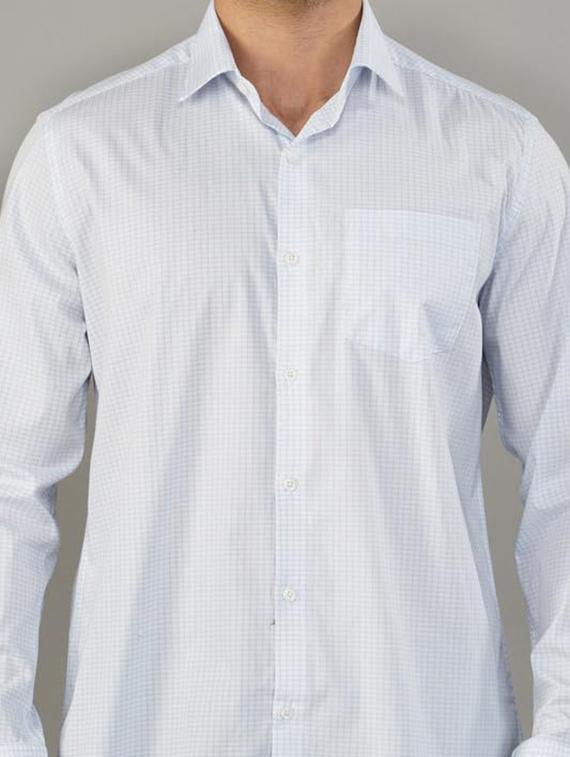 men checkered collared long sleeve regular fit shirt - 21935616 - Standard Image - 5