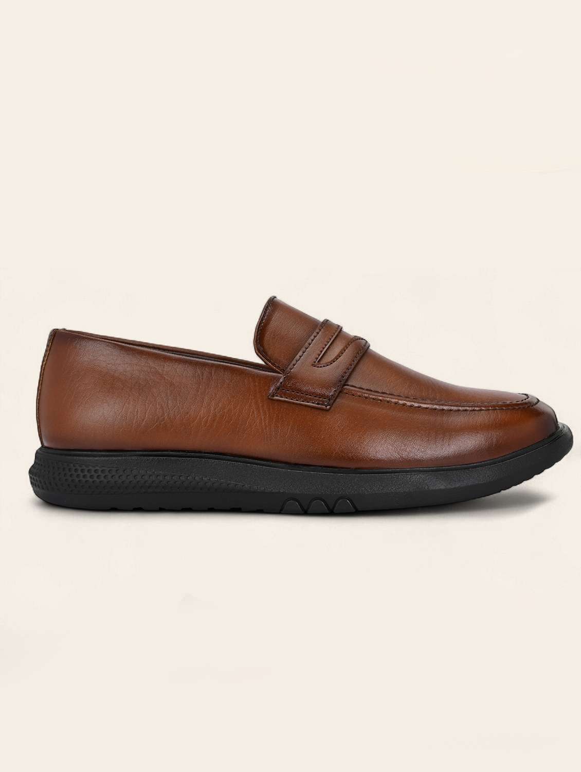 men tan slip on formal shoes - 21935713 -  Standard Image - 3