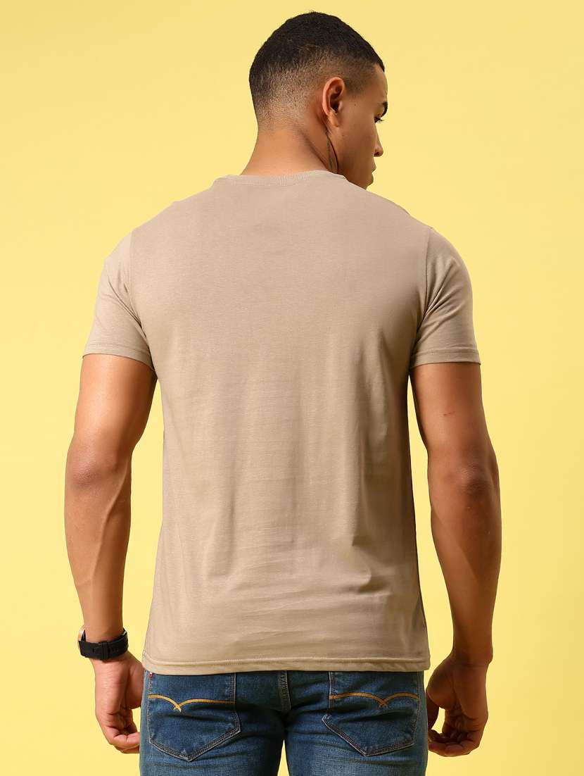 men solid short sleeve slim fit t-shirt - 21935843 - Standard Image - 3