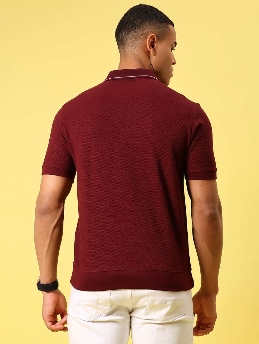 men solid short sleeve regular fit polo t-shirt - 21935854 -  Standard Image - 3