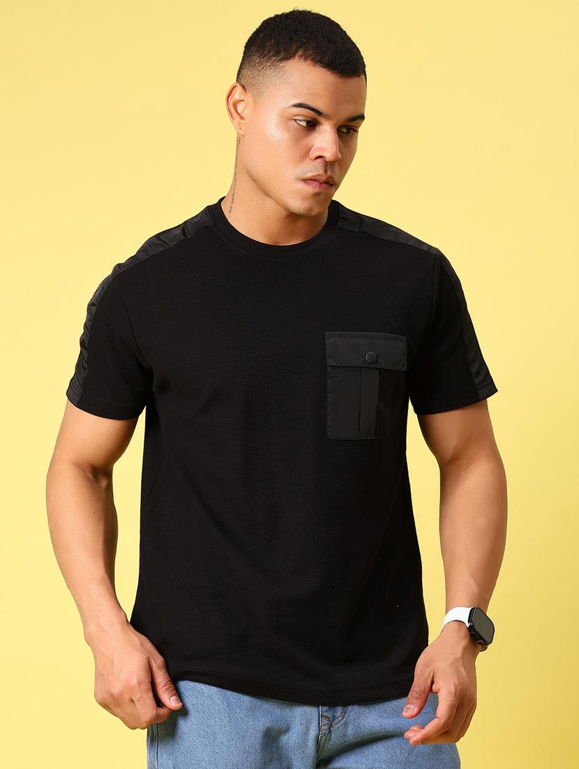 men solid short sleeve regular fit t-shirt - 21935868 -  Zoom Image - 0