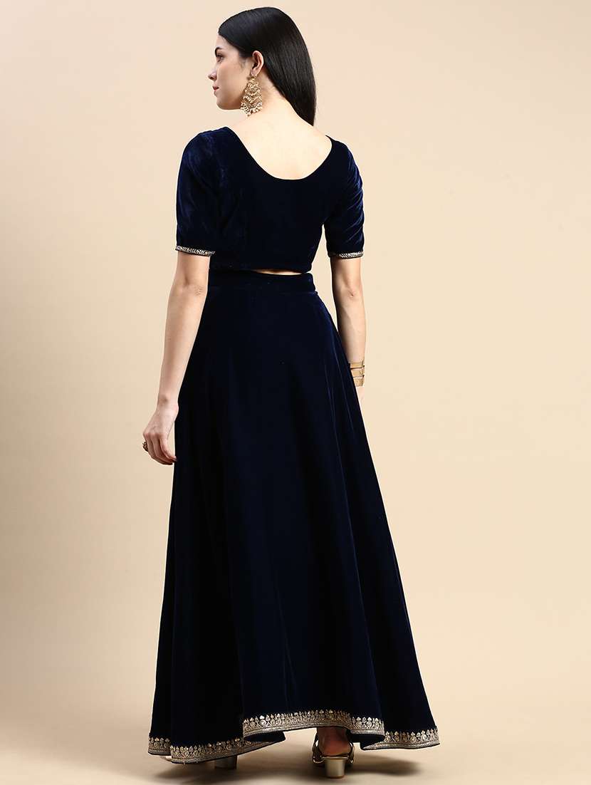 women solid high rise flared skirt - 21935875 -  Standard Image - 3