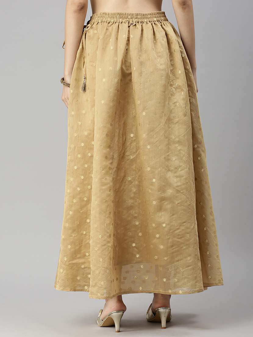 women self designed high rise flared skirt - 21935878 -  Standard Image - 3