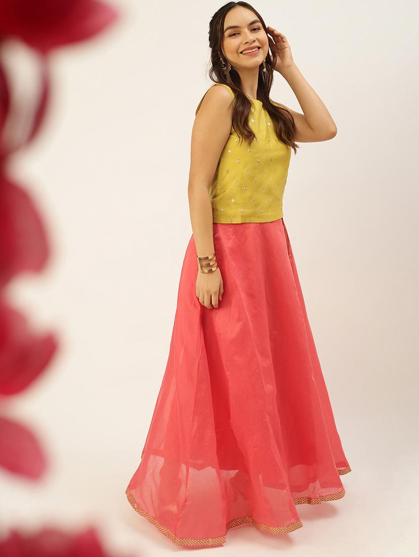 women solid high rise flared skirt with pocket - 21935880 - Standard Image - 3