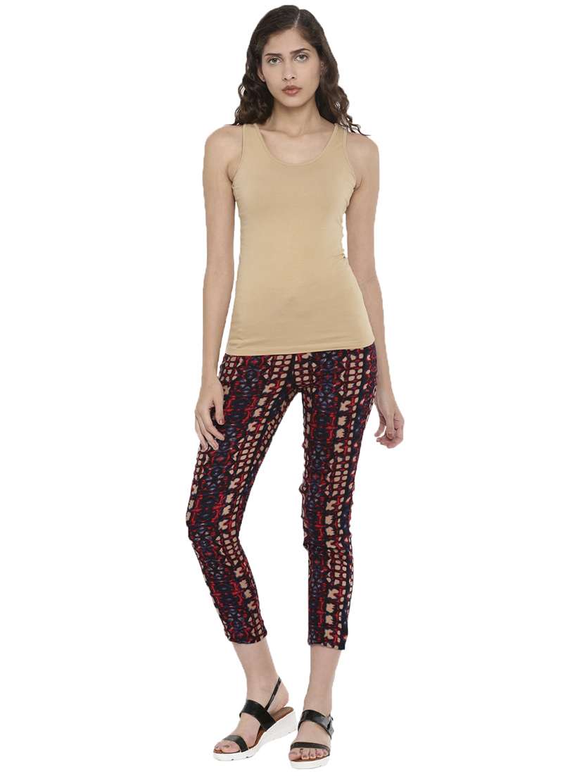 women solid shoulder strap tank top - 21935893 -  Standard Image - 3