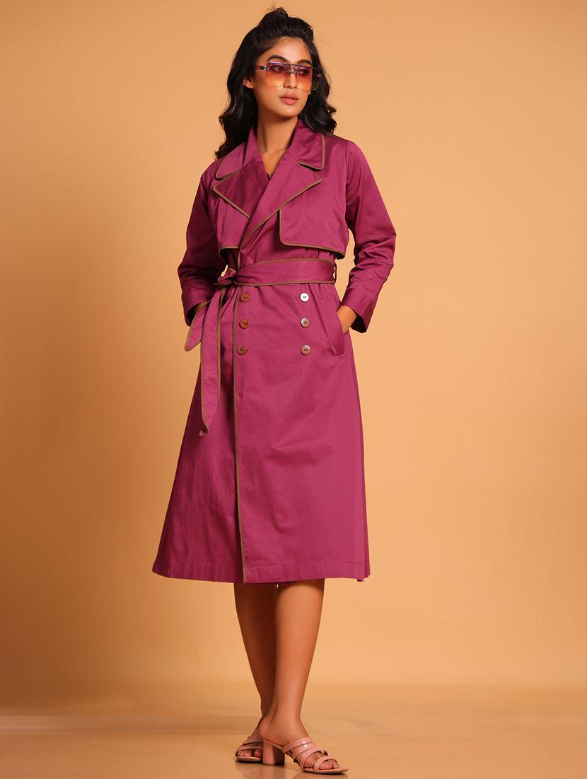 women solid long sleeve coat dress