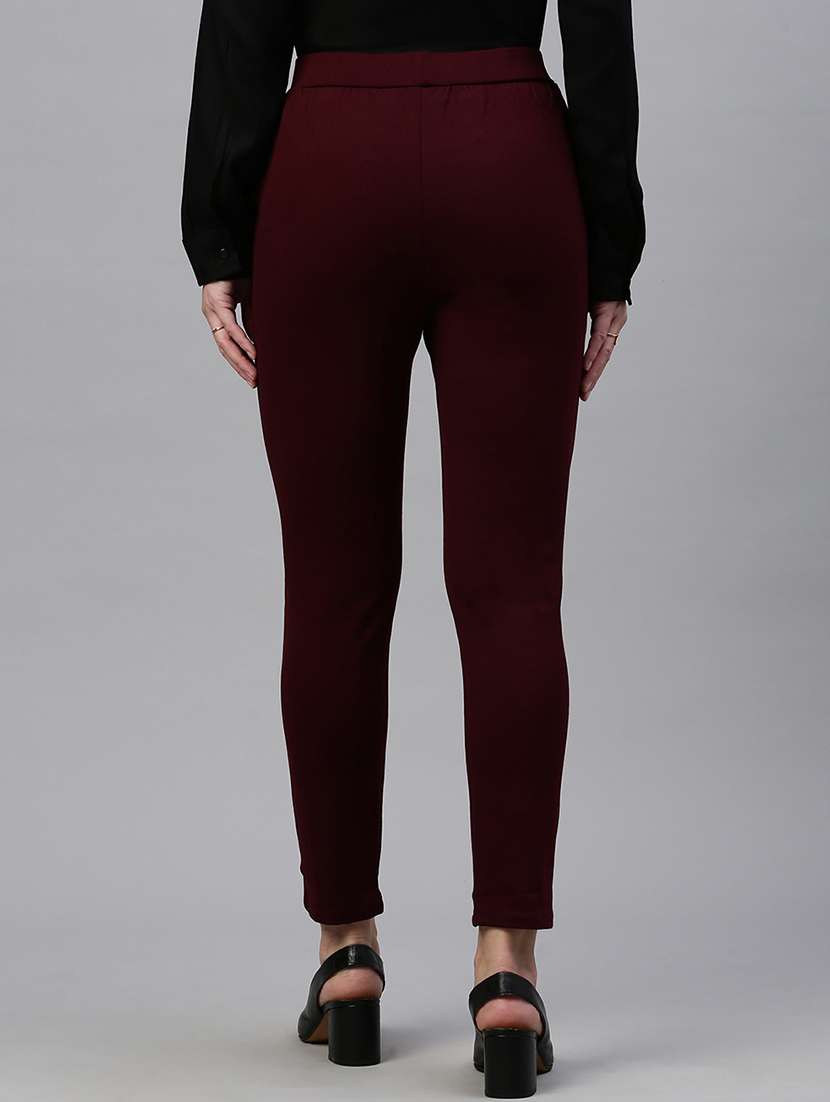 women solid mid rise slim fit jegging - 21935955 -  Standard Image - 3