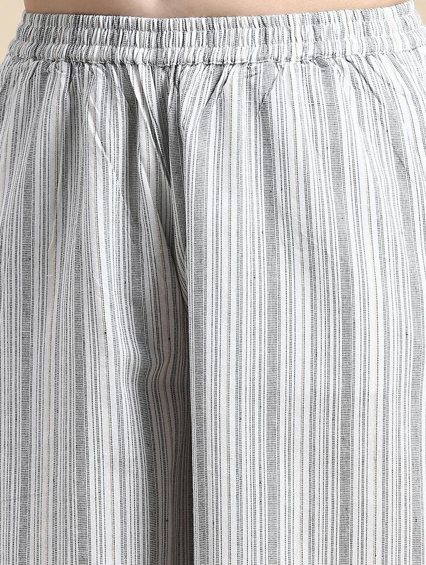 women self designed mid rise straight palazzo - 21935970 - Standard Image - 3