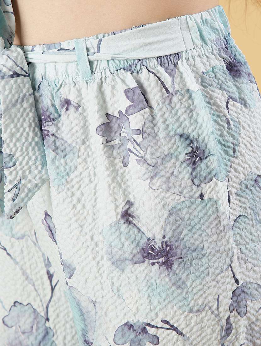 women printed mid rise culottes - 21936141 -  Standard Image - 5
