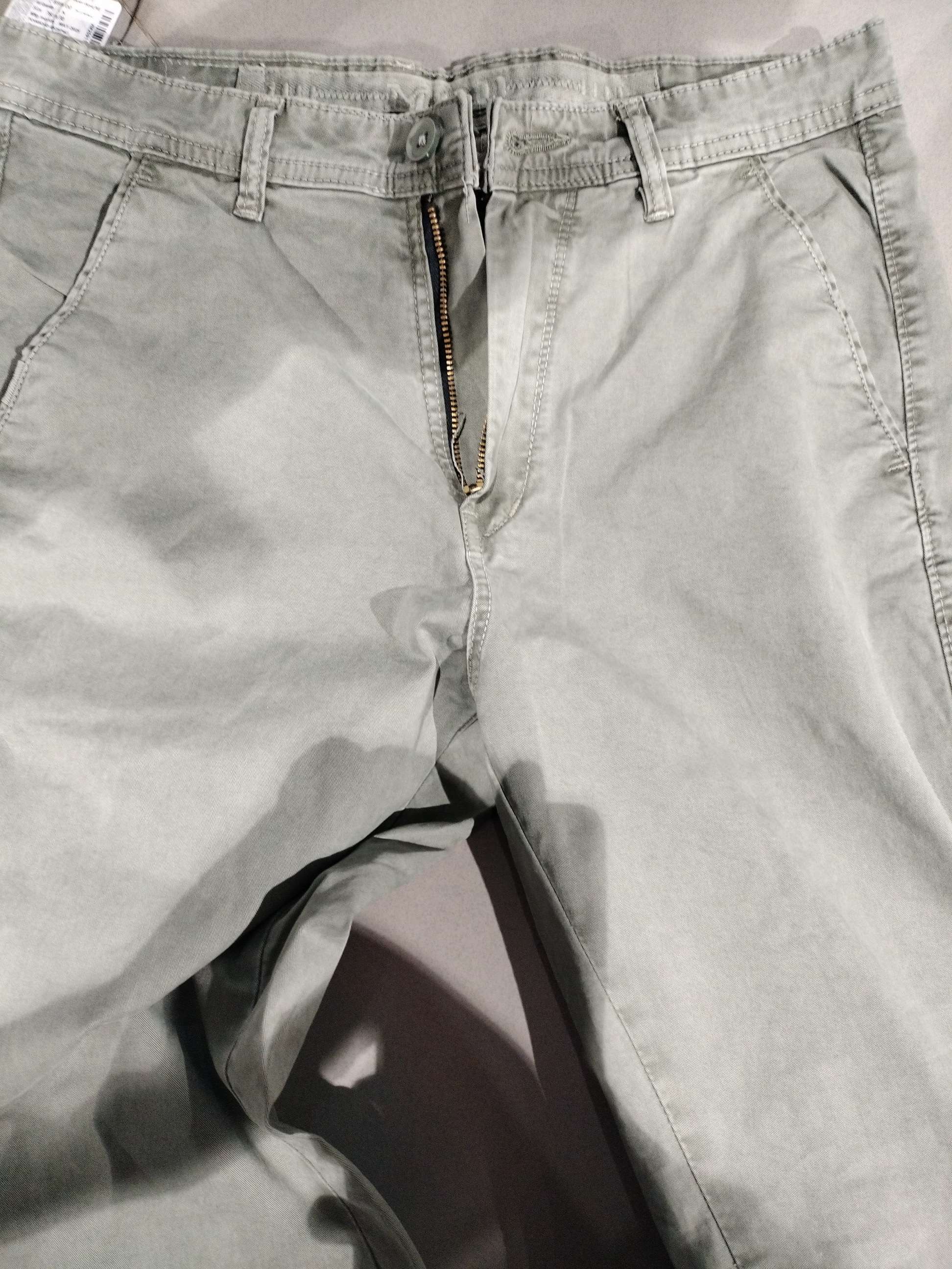 light green twill casual trousers - 21936202 - Zoom Image - 0